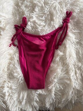 Victoria's Secret Tie-Side bottoms in Fuchsia